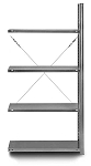 (obrázek pro) ISI-pack přístavný regál 100x30x200 cm , 4 police